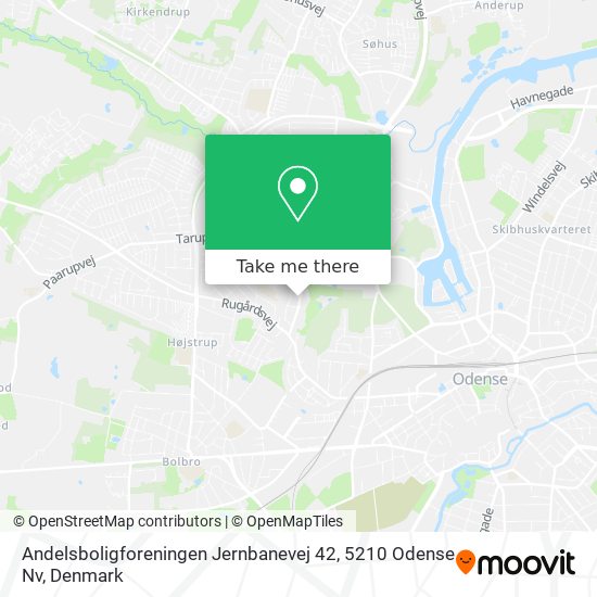 Andelsboligforeningen Jernbanevej 42, 5210 Odense Nv map