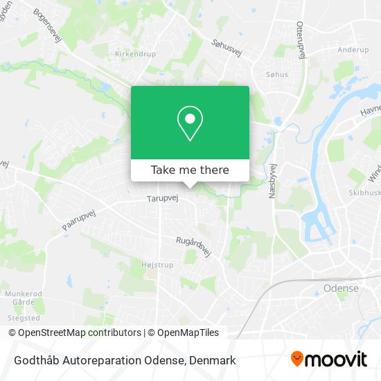 Godthåb Autoreparation Odense map