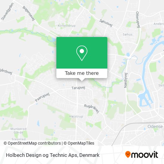 Holbech Design og Technic Aps map