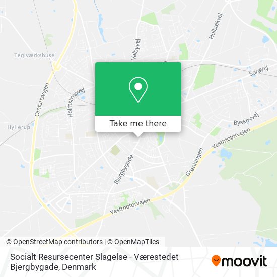 Socialt Resursecenter Slagelse - Værestedet Bjergbygade map