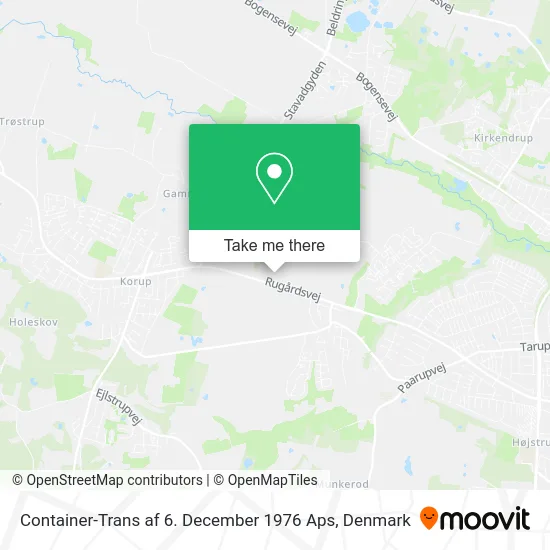 Container-Trans af 6. December 1976 Aps map