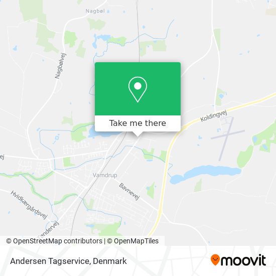 Andersen Tagservice map