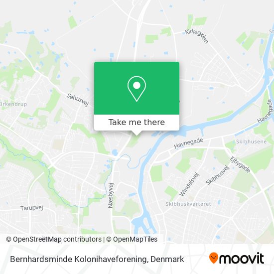 Bernhardsminde Kolonihaveforening map