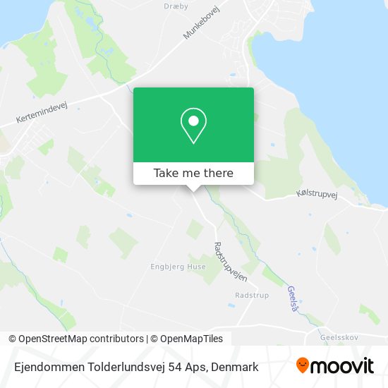 Ejendommen Tolderlundsvej 54 Aps map