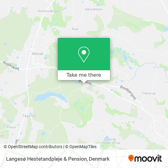 Langesø Hestetandpleje & Pension map