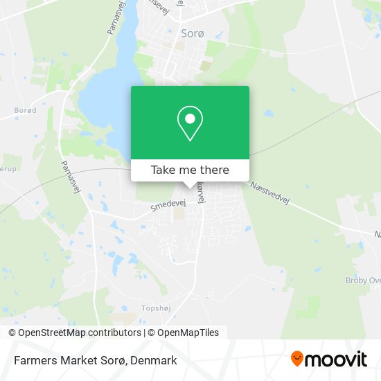 Farmers Market Sorø map