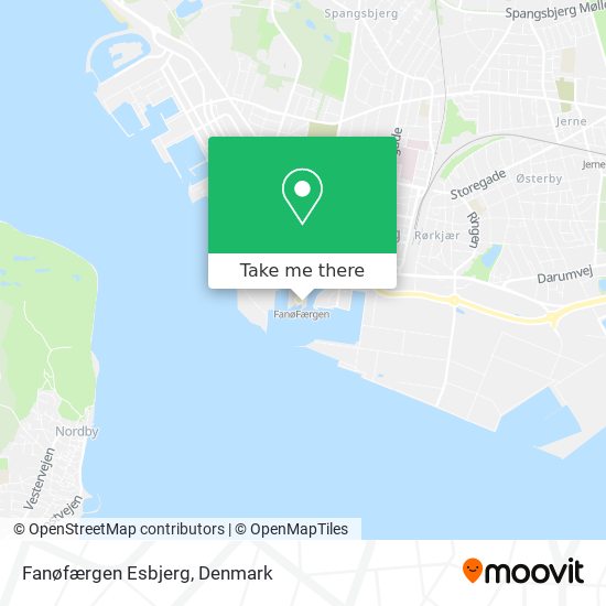 Fanøfærgen Esbjerg map