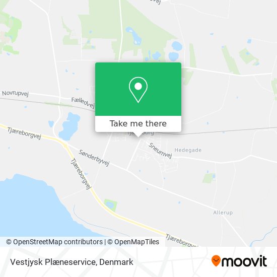 Vestjysk Plæneservice map