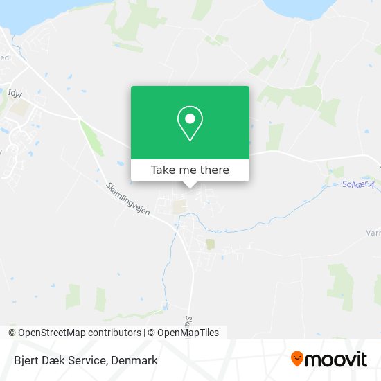 Bjert Dæk Service map