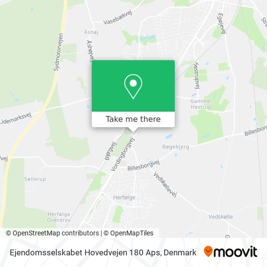 Ejendomsselskabet Hovedvejen 180 Aps map