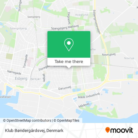 Klub Bøndergårdsvej map