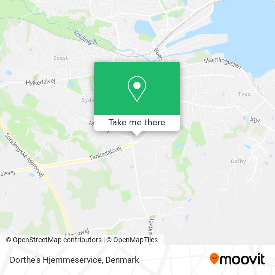 Dorthe's Hjemmeservice map