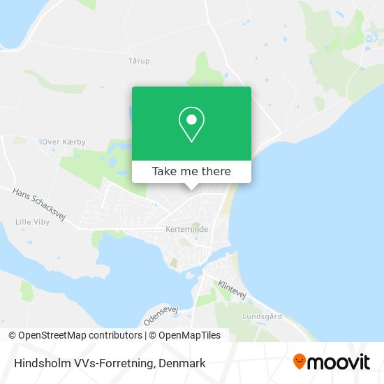 Hindsholm VVs-Forretning map
