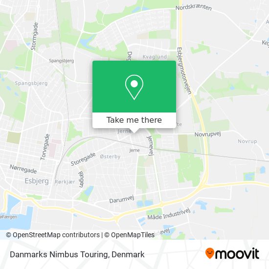 Danmarks Nimbus Touring map