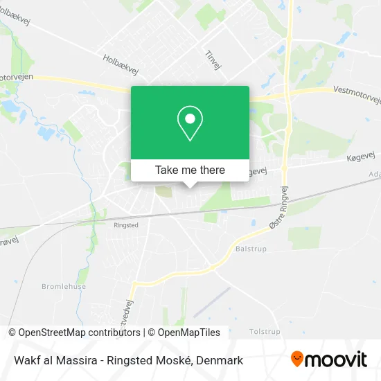 Wakf al Massira - Ringsted Moské map