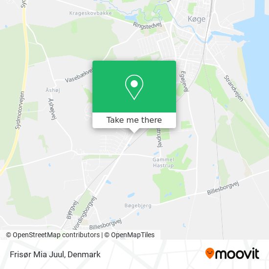 Frisør Mia Juul map