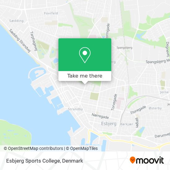 Esbjerg Sports College map