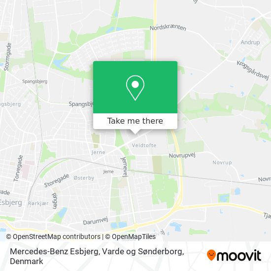 Mercedes-Benz Esbjerg, Varde og Sønderborg map