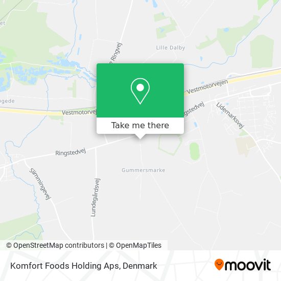 Komfort Foods Holding Aps map