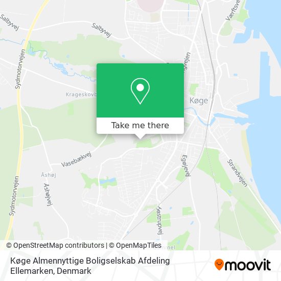 Køge Almennyttige Boligselskab Afdeling Ellemarken map
