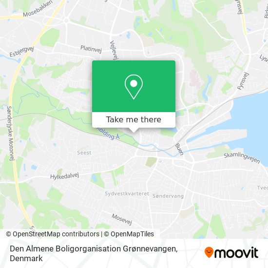 Den Almene Boligorganisation Grønnevangen map