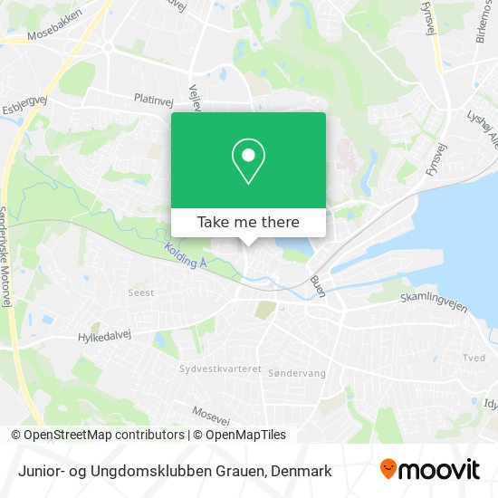 Junior- og Ungdomsklubben Grauen map