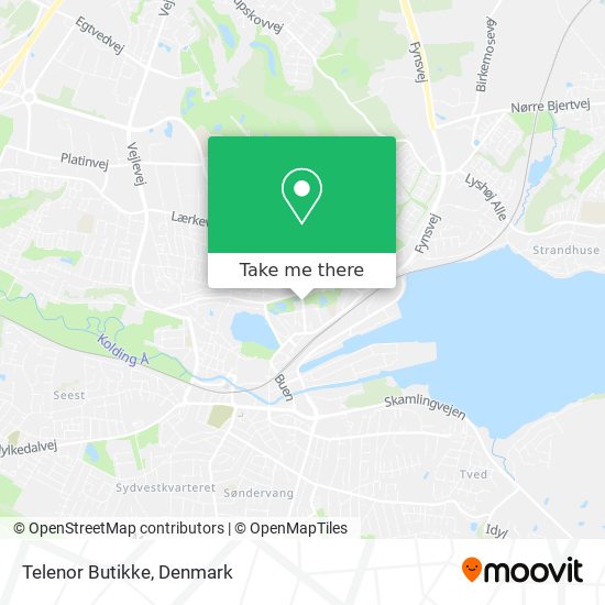 Telenor Butikke map