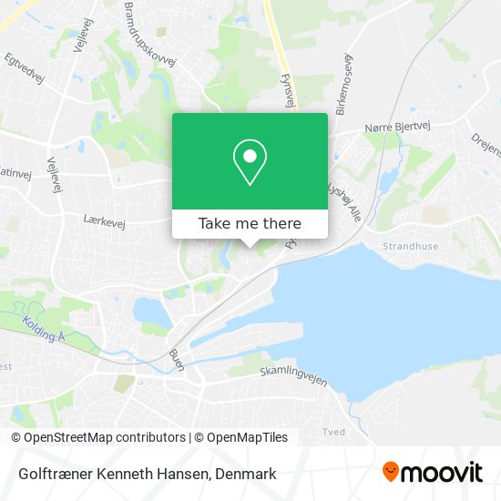 Golftræner Kenneth Hansen map