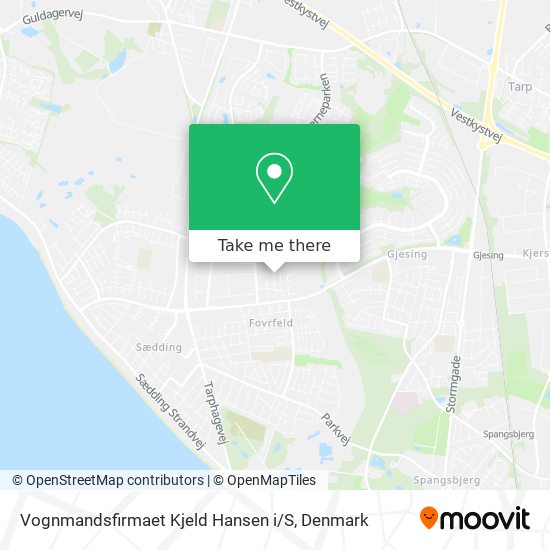 Vognmandsfirmaet Kjeld Hansen i / S map