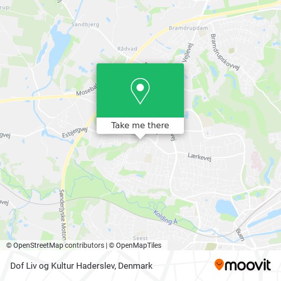 Dof Liv og Kultur Haderslev map