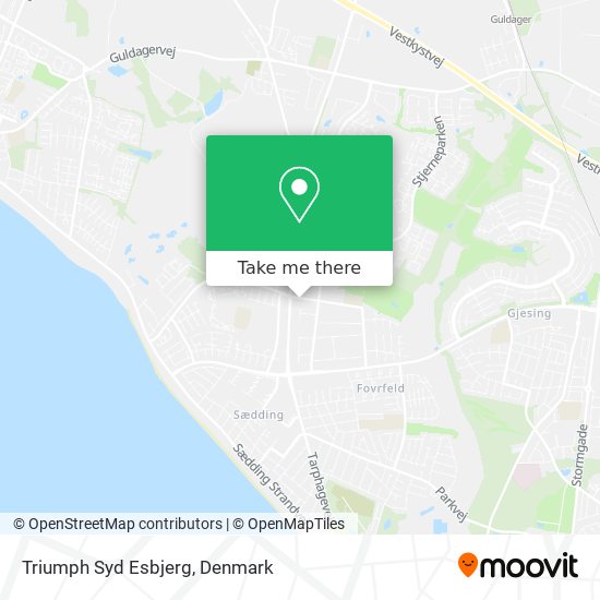 Triumph Syd Esbjerg map