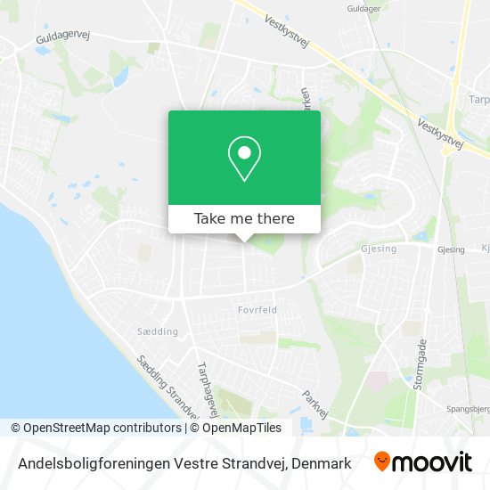 Andelsboligforeningen Vestre Strandvej map