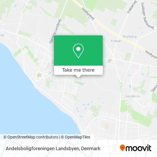 Andelsboligforeningen Landsbyen map