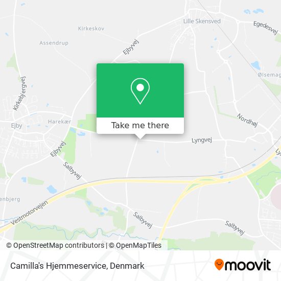 Camilla's Hjemmeservice map