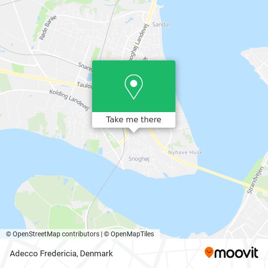 Adecco Fredericia map