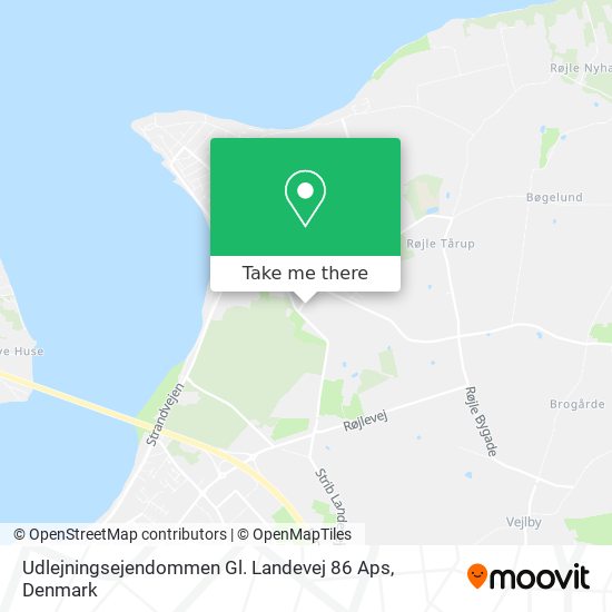 Udlejningsejendommen Gl. Landevej 86 Aps map