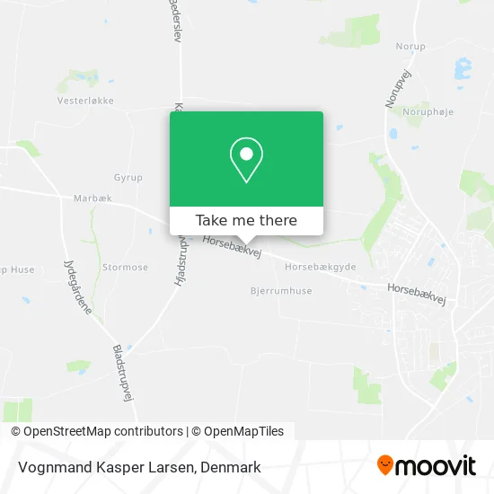 Vognmand Kasper Larsen map