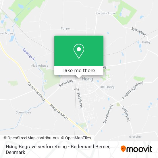 Høng Begravelsesforretning - Bedemand Berner map