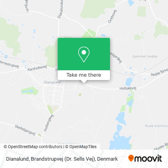 Dianalund, Brandstrupvej (Dr. Sells Vej) map