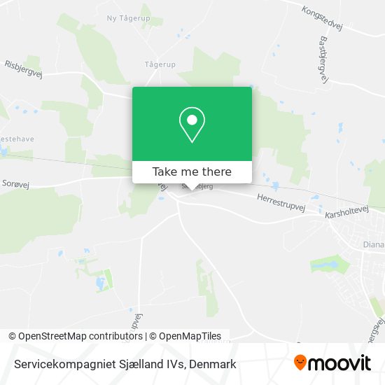 Servicekompagniet Sjælland IVs map