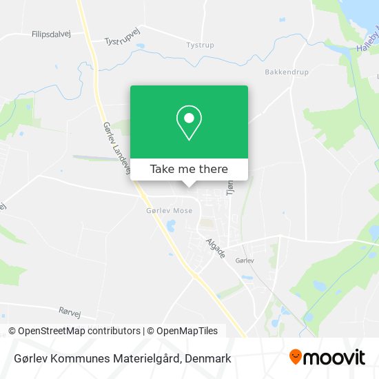 Gørlev Kommunes Materielgård map