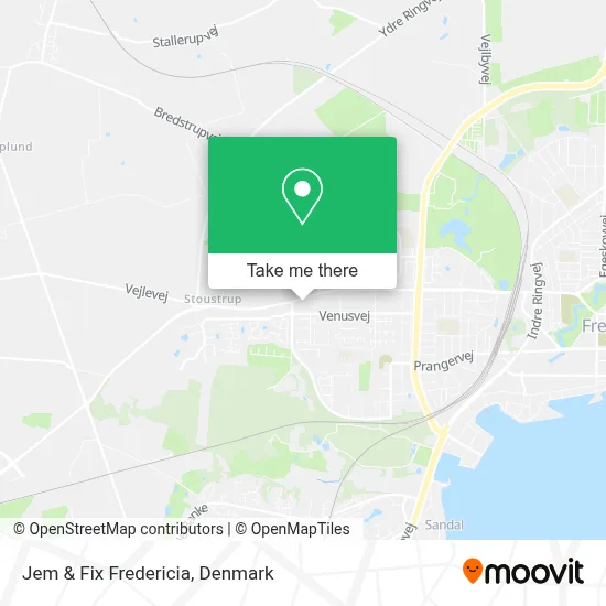 Jem & Fix Fredericia map