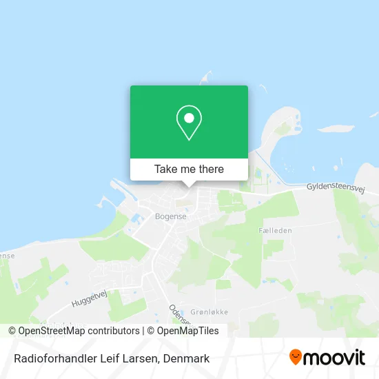 Radioforhandler Leif Larsen map