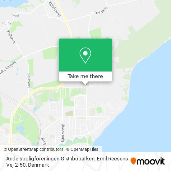 Andelsboligforeningen Grønboparken, Emil Reesens Vej 2-50 map