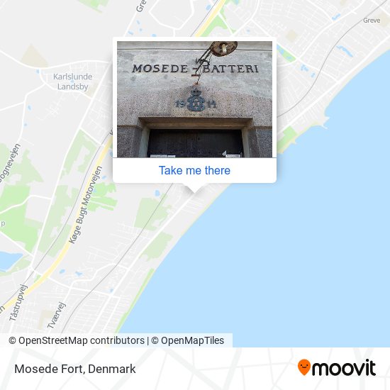 Mosede Fort map