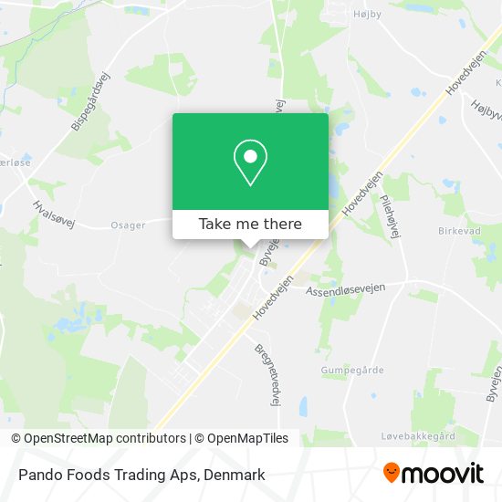 Pando Foods Trading Aps map