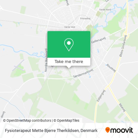 Fysioterapeut Mette Bjerre Therkildsen map