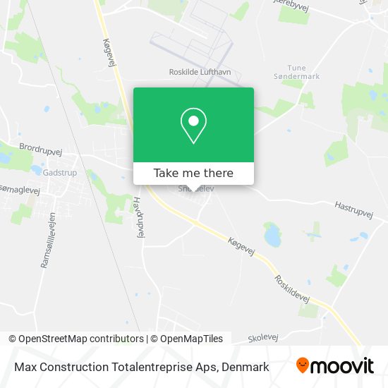 Max Construction Totalentreprise Aps map