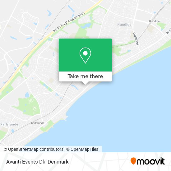 Avanti Events Dk map