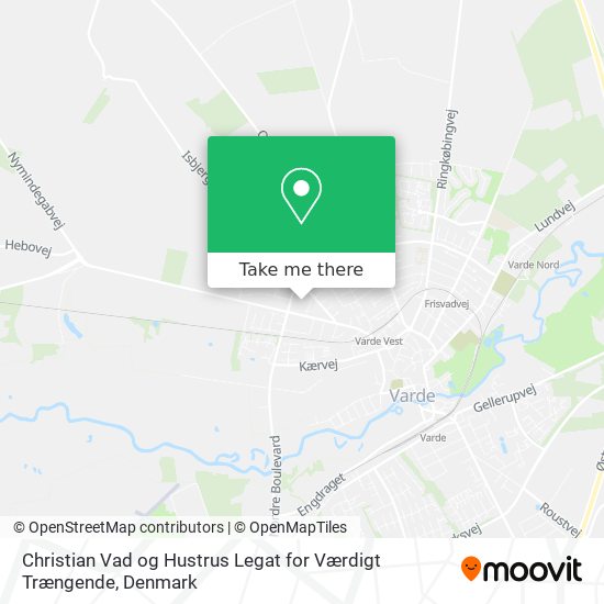 Christian Vad og Hustrus Legat for Værdigt Trængende map